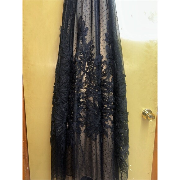 Women’s Alex Marie Sleeveless Black Prom/Formal Dress, Floral Detail, Sz 16W NWT - Picture 2 of 10